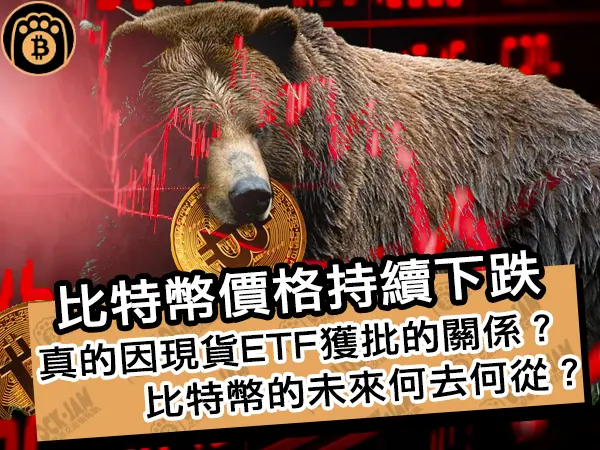 熊老爹 - 比特幣價格持續下跌!真的因現貨ETF獲批的關係?比特幣的未來何去何從?|區塊鏈新聞24Q1