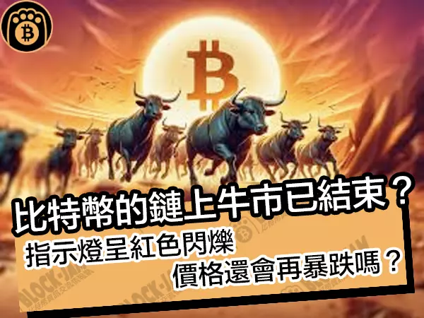 熊老爹 - 比特幣的鏈上牛市已結束？指示燈呈紅色閃爍，價格還會再暴跌嗎？